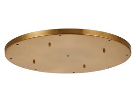 D0831BR  Hayes 9 Hole 60cm Round Ceiling Plate Brass